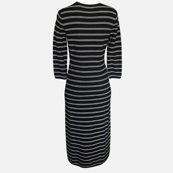 Theory Delissa B Dress sz M Striped Textured Knit Medium - Picture 4 of 11
